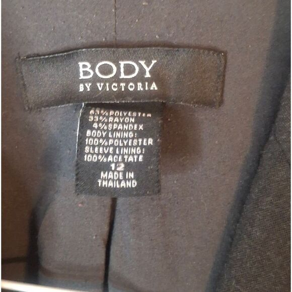 Body by Victoria Black Tailored Blazer size 12 - Picture 2 of 5